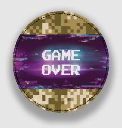 Round Chevron "Game Over"