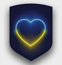 Chevron "Heart of Ukraine"